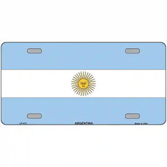 Argentina Flag Metal License Plate 12" x 6" (LP)