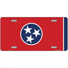 Tennessee State Flag Metal License Plate 12" x 6" (LP)