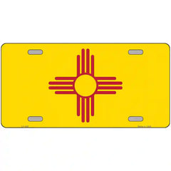 New Mexico State Flag Metal License Plate 12" x 6" (LP)