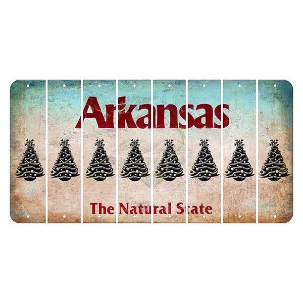 Arkansas Diamond Cut License Plate Strips (Set of 8) – US Patriot Colors