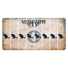 Mississippi Magnolia Blossom Cut License Plate Strips (Set of 8)
