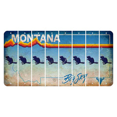 Montana Big Sky Cut License Plate Strips (Set of 8)