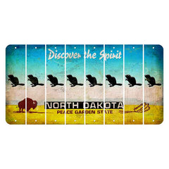 North Dakota Discover the Spirit Cut License Plate Strips (Set of 8)