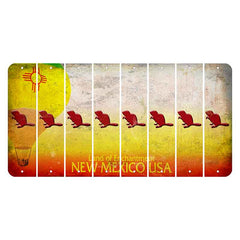 New Mexico Hot Air Balloon Cut License Plate Strips (Set of 8)