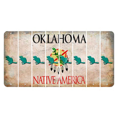 Oklahoma Osage Nation Cut License Plate Strips (Set of 8)