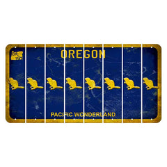 Oregon Pacific Wonderland Cut License Plate Strips (Set of 8)