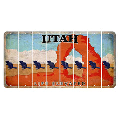 Utah Arch Cut License Plate Strips (Set of 8)