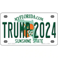 Trump 2024 Florida Metal License Plate