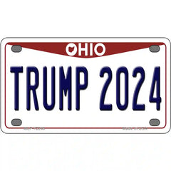 Trump 2024 Ohio Metal License Plate