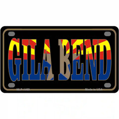 Gila Bend Arizona State Flag Metal License Plate 4" x 2.2" (MLP)
