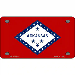 Arkansas State Flag Metal License Plate 4" x 2.2" (MLP)