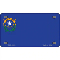 Nevada State Flag Metal License Plate 4" x 2.2" (MLP)