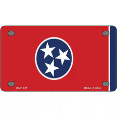Tennessee State Flag Metal License Plate 4" x 2.2" (MLP)