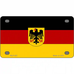 Germany State Flag Metal License Plate 4" x 2.2" (MLP)