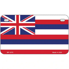 Hawaii Flag State Flag Metal License Plate 7" x 4" (MP)