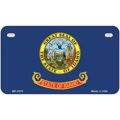 Idaho State Flag Metal License Plate 7" x 4" (MP)