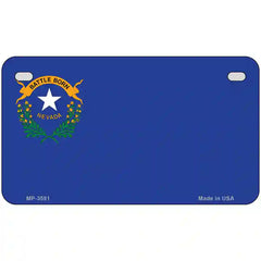 Nevada State Flag Metal License Plate 7" x 4" (MP)