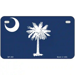 South Carolina State Flag Metal License Plate 7" x 4" (MP)