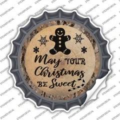 Christmas Be Sweet Novelty Bottle Cap Sticker Decal Small