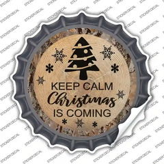 Christmas Is Coming Novelty Bottle Cap Sticker Decal Small