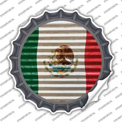 Mexico Flag Novelty Bottle Cap Sticker Decal Small