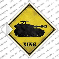 Tank Xing Novelty Diamond Sticker Decal Small