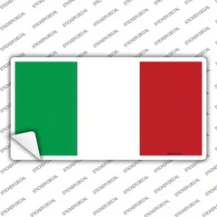 Italy Flag Novelty Sticker Decal Small