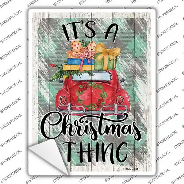 Christmas Rectangular Sticker Christmas Thing Car Novelty Rectangle Sticker Decal. Rectangle Shaped ...