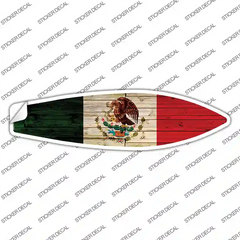 Mexico Flag Novelty Surfboard Sticker Decal Small