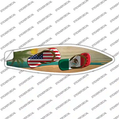 Mexico Flag Flip Flop Novelty Surfboard Sticker Decal Small
