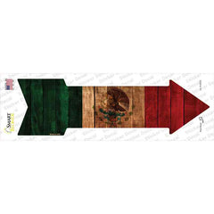 Mexico Flag Novelty Arrow Sticker Decal Small