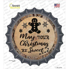 Christmas Be Sweet Novelty Bottle Cap Sticker Decal Small