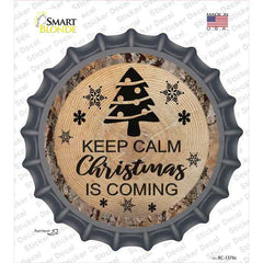 Christmas Is Coming Novelty Bottle Cap Sticker Decal Small