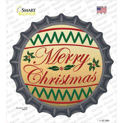 Merry Christmas Novelty Bottle Cap Sticker Decal Small