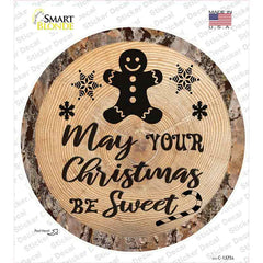Christmas Be Sweet Novelty Circle Sticker Decal Small