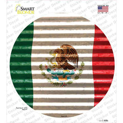 Mexico Flag Novelty Circle Sticker Decal Small