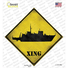 Destroyer Xing Novelty Diamond Sticker Decal Small