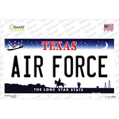 Texas Air Force Novelty Sticker Decal Small
