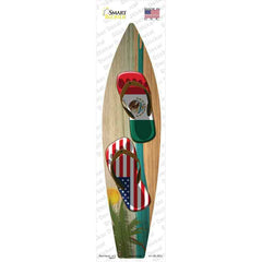 Mexico Flag Flip Flop Novelty Surfboard Sticker Decal Small