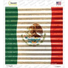 Mexico Flag Novelty Square Sticker Decal Small