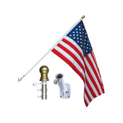 6ft X 1 in Two Piece White Aluminum Spinning Pole