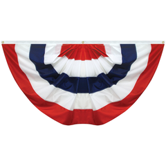 Nylon Sewn Pleated Bunting USA Fan Flag Made in USA – Buy 3 Save 20%