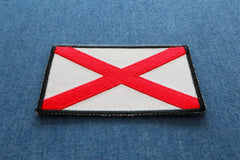 Alabama State Flag Patch - 3x2 inch
