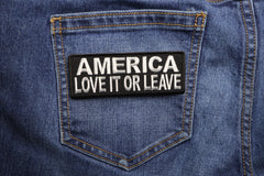 America Love It or Leave Patch - 4x1.5 inch