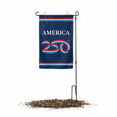 America250 Garden Flag 12x18 inch Nylon – Made in USA