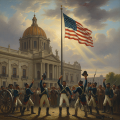 American Forces at the National Palace of Mexico City, 1847
