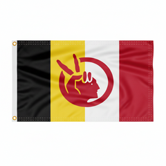 american indian movement flag  with grommets part 