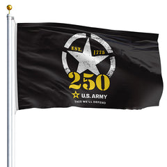 US ARMY America's 250th Anniversary Nylon Flag Made in USA