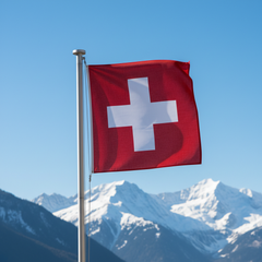 Authentic Square Switzerland Flag