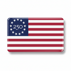 Betsy Ross 250 Flag Car Magnet
